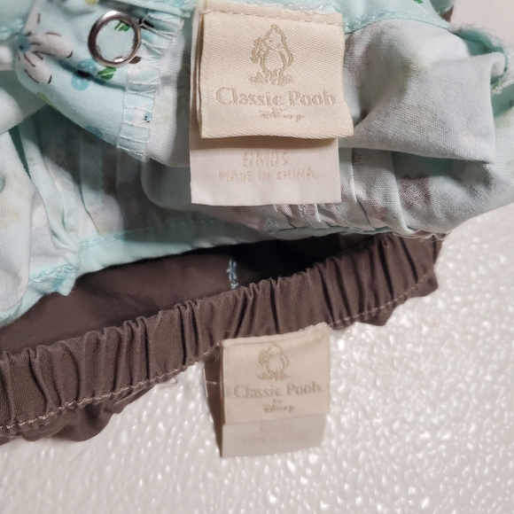 Classic Pooh 2 Piece Romper Short-sleeve & Skirt Teal|Brown Girls 6 Months - Picture 3 of 4